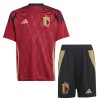 Maillot de Supporter Belgique Domicile Euro 2024 Pour Enfant